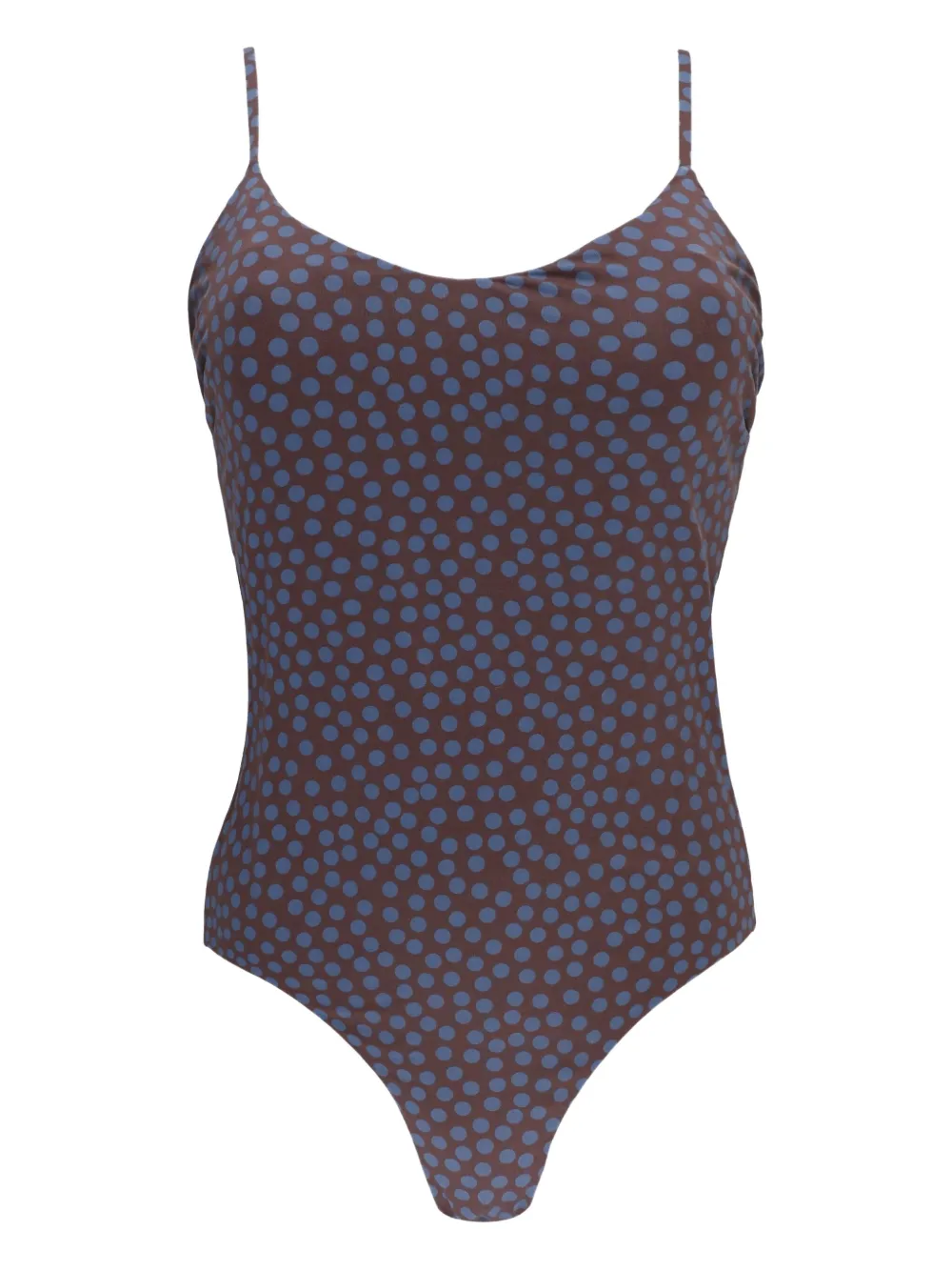 polka-dot swimsuit