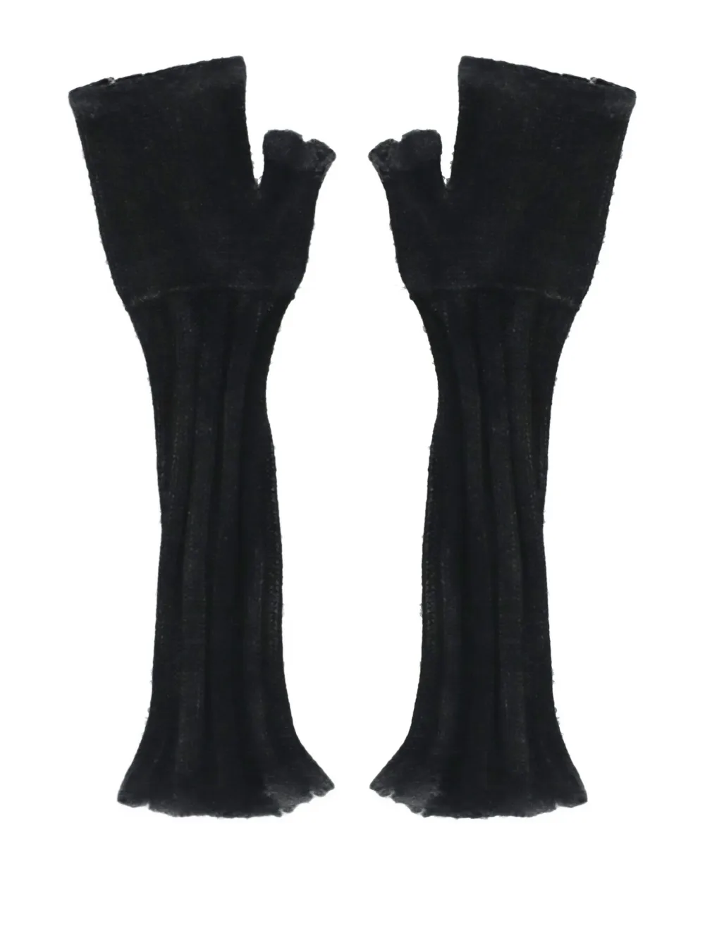 Avant Toi ribbed fingerless gloves | Image 2
