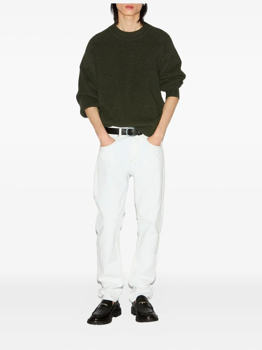 MARANT ribbed wool sweater - Groen