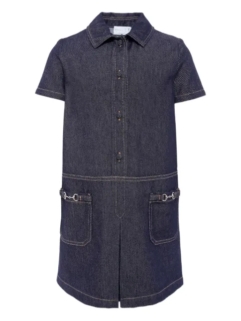 Gucci Kids vestido de mezclilla manga corta