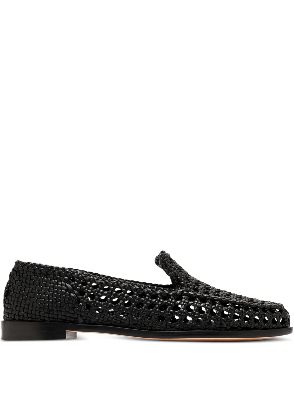DRAGON DIFFUSION woven leather loafers | Black | Image 1