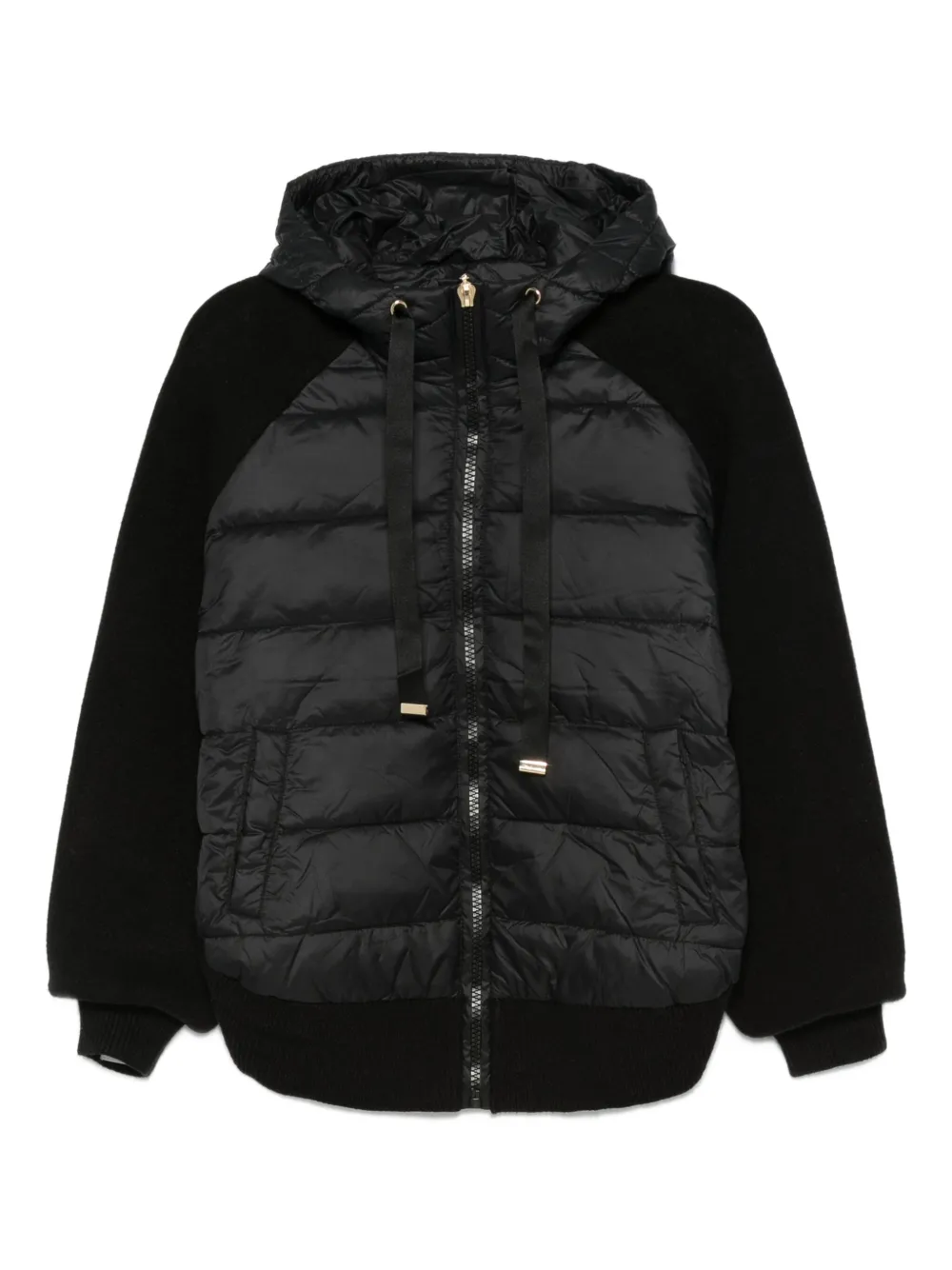 quilted hooded jacket