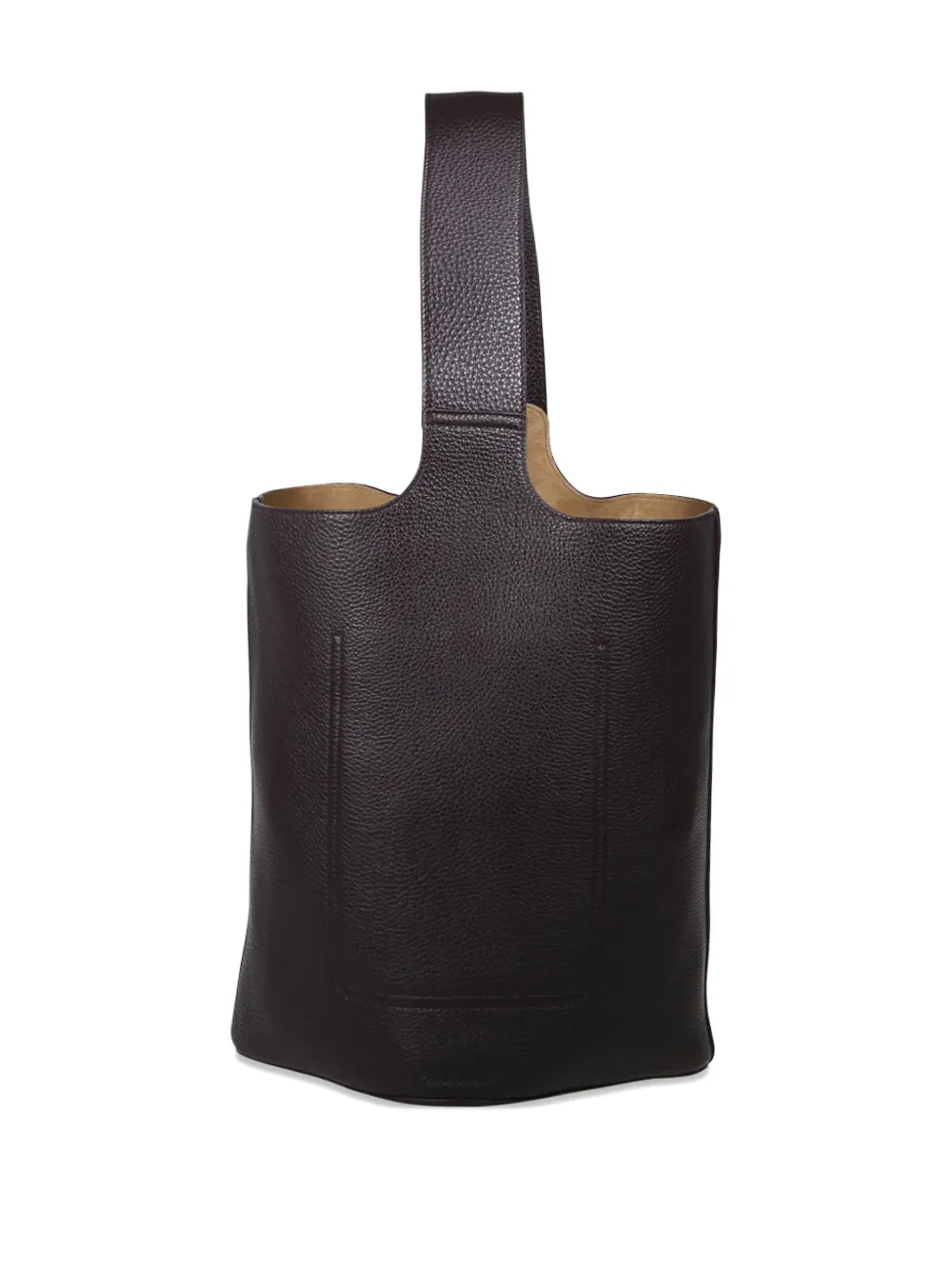 LOEWE Grote Pebble shopper met knopen Bruin