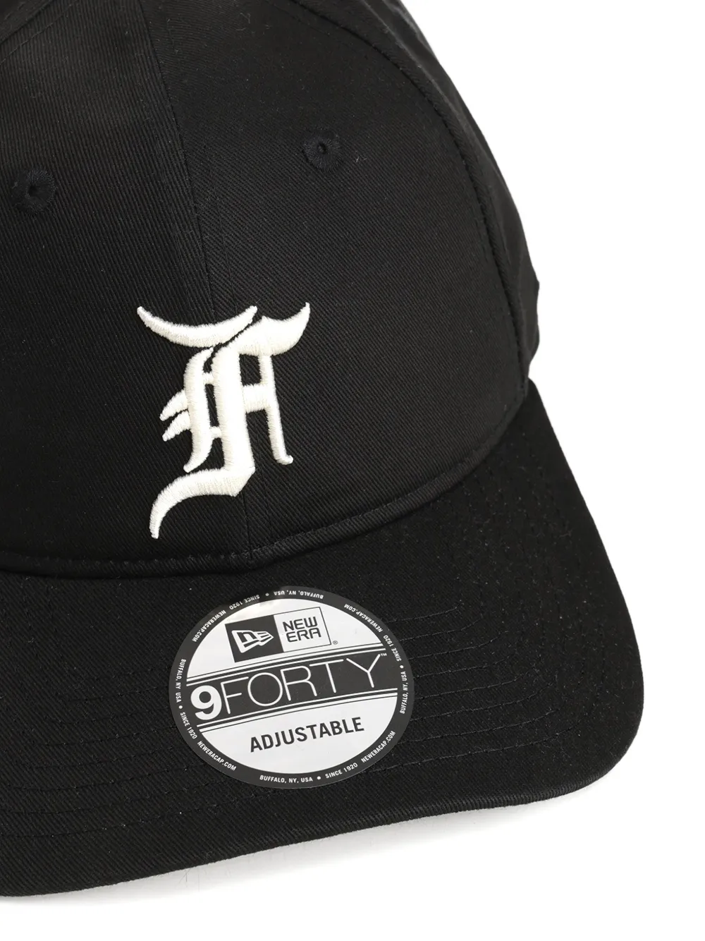 NEW ERA CAP embroidered-logo baseball cap Zwart