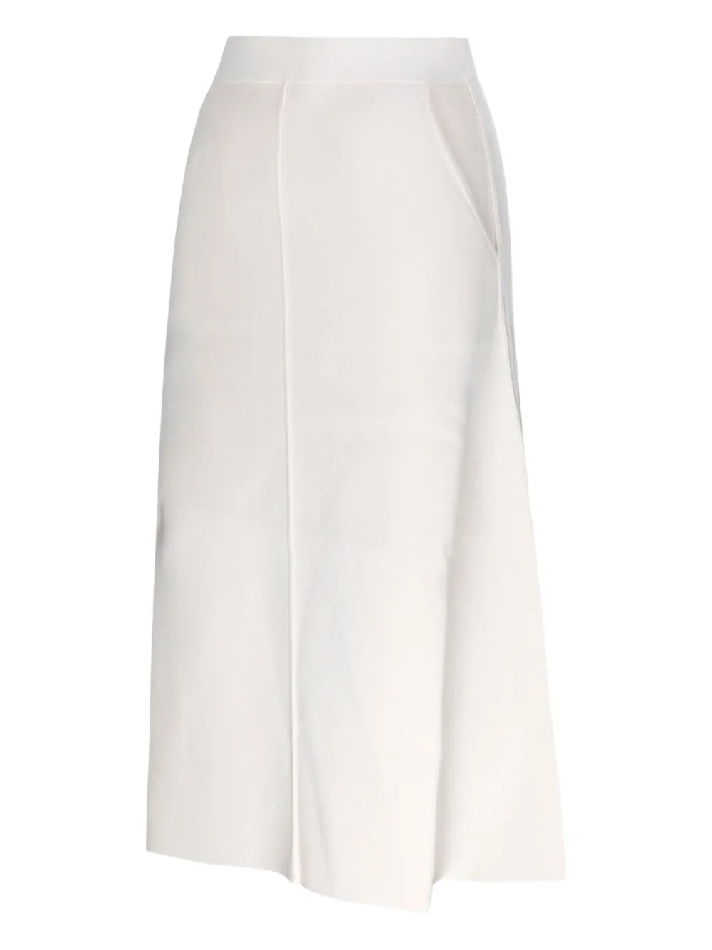 Max Mara Asymmetrische midi-rok Wit