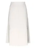 Max Mara asymmetrical-hem midi skirt - White