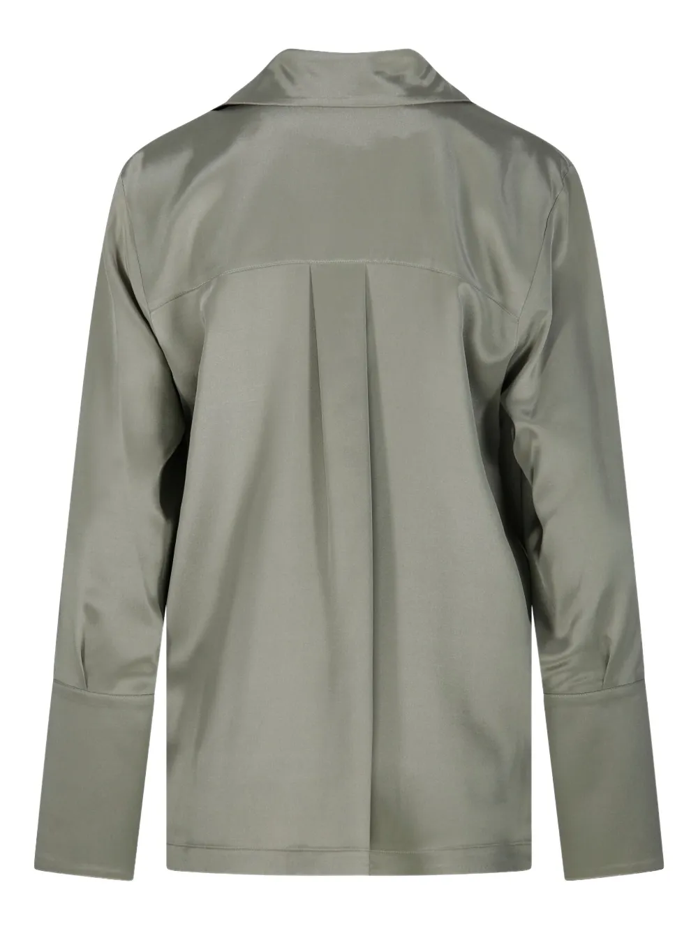 Max Mara Blouse met V-hals Groen