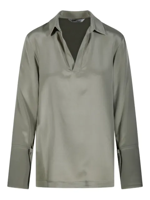 Max Mara blusa manga larga con cuello en V