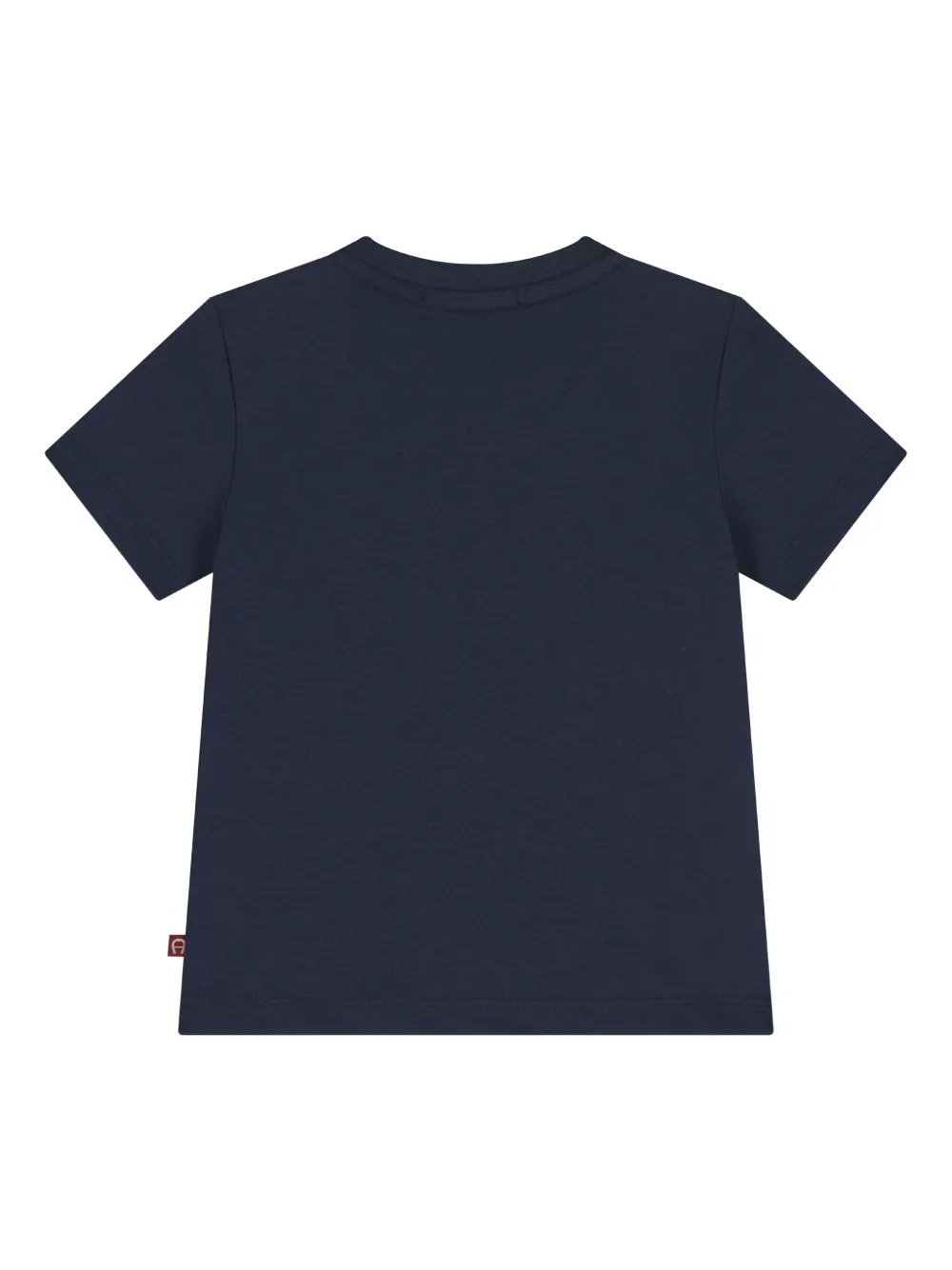 Aigner Kids logo-horseshoe T-shirt Blauw