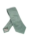 Giorgio Armani geometric-pattern tie - Green