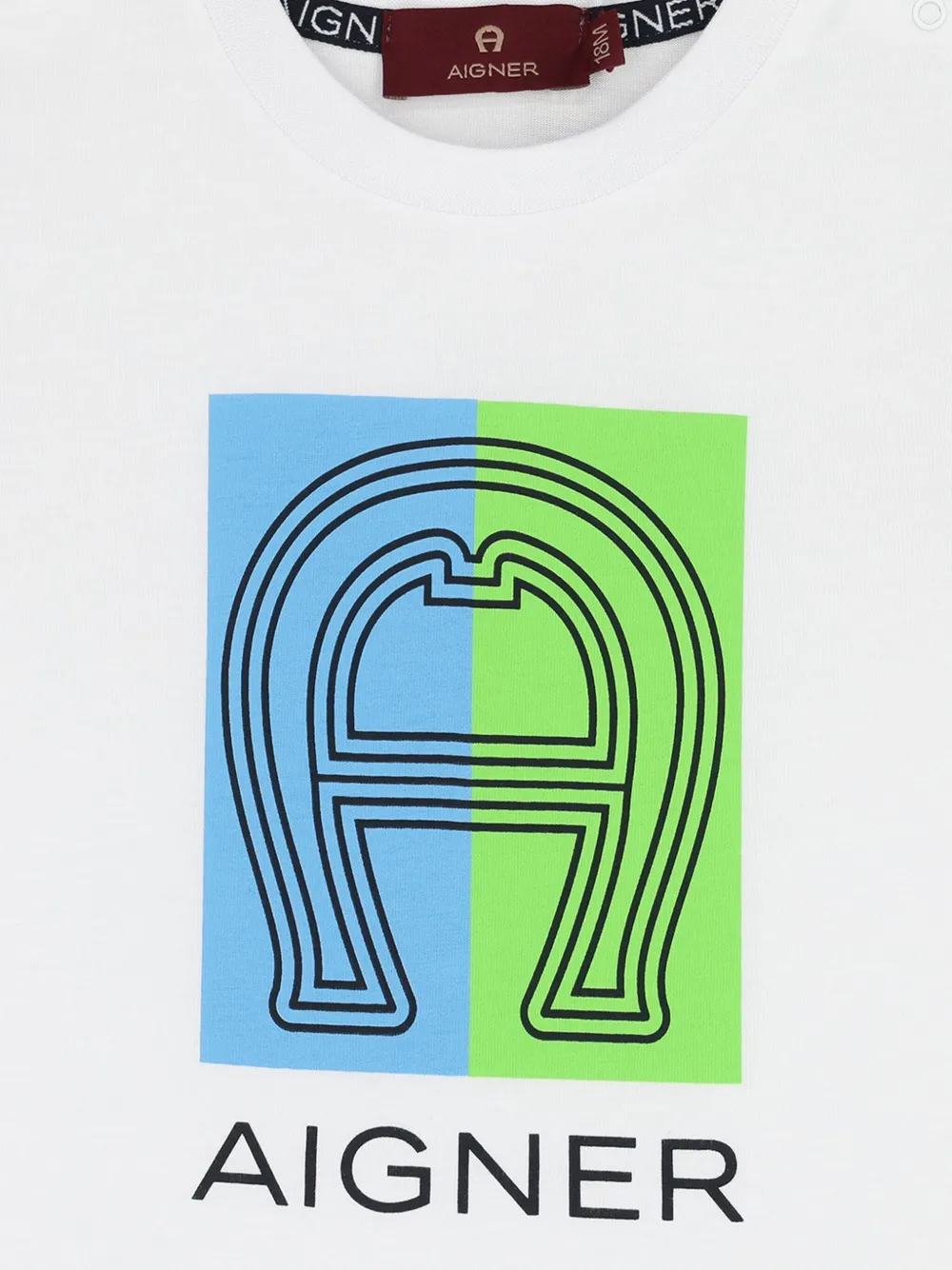Aigner Kids T-shirt met logo Wit
