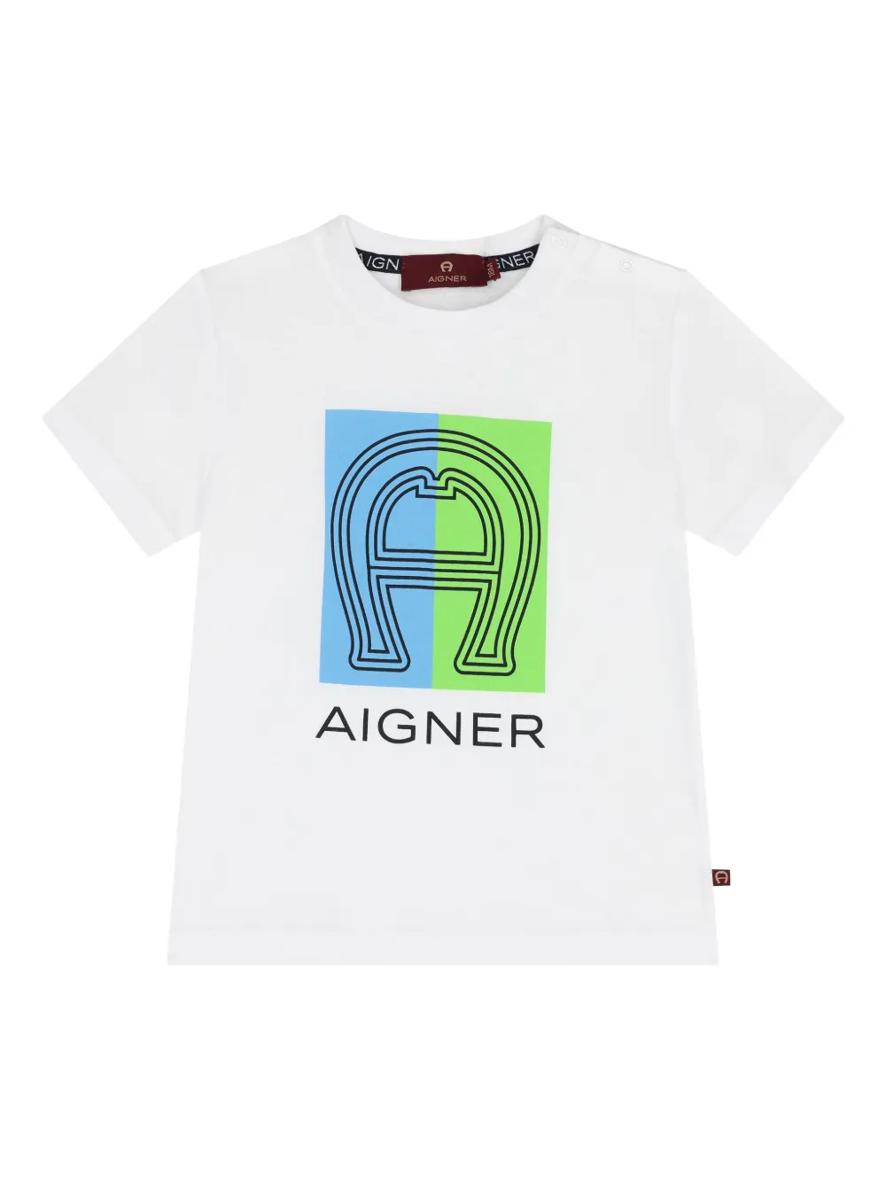 Aigner Kids T-shirt met logo Wit