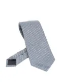 Giorgio Armani dot-pattern tie - Blue