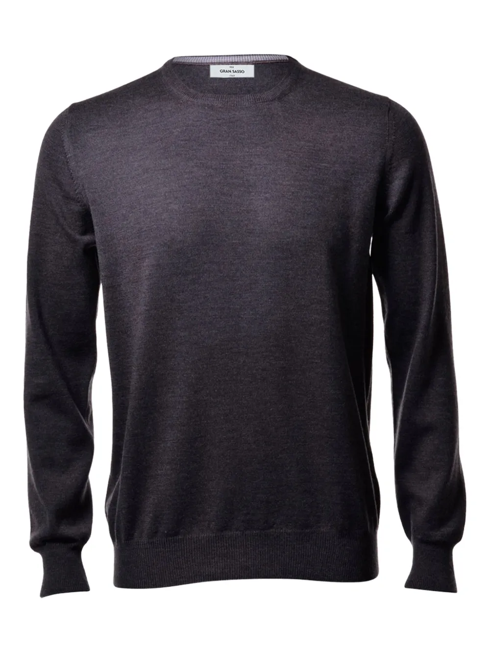 Gran Sasso Crew-neck Wool Sweater In Gray