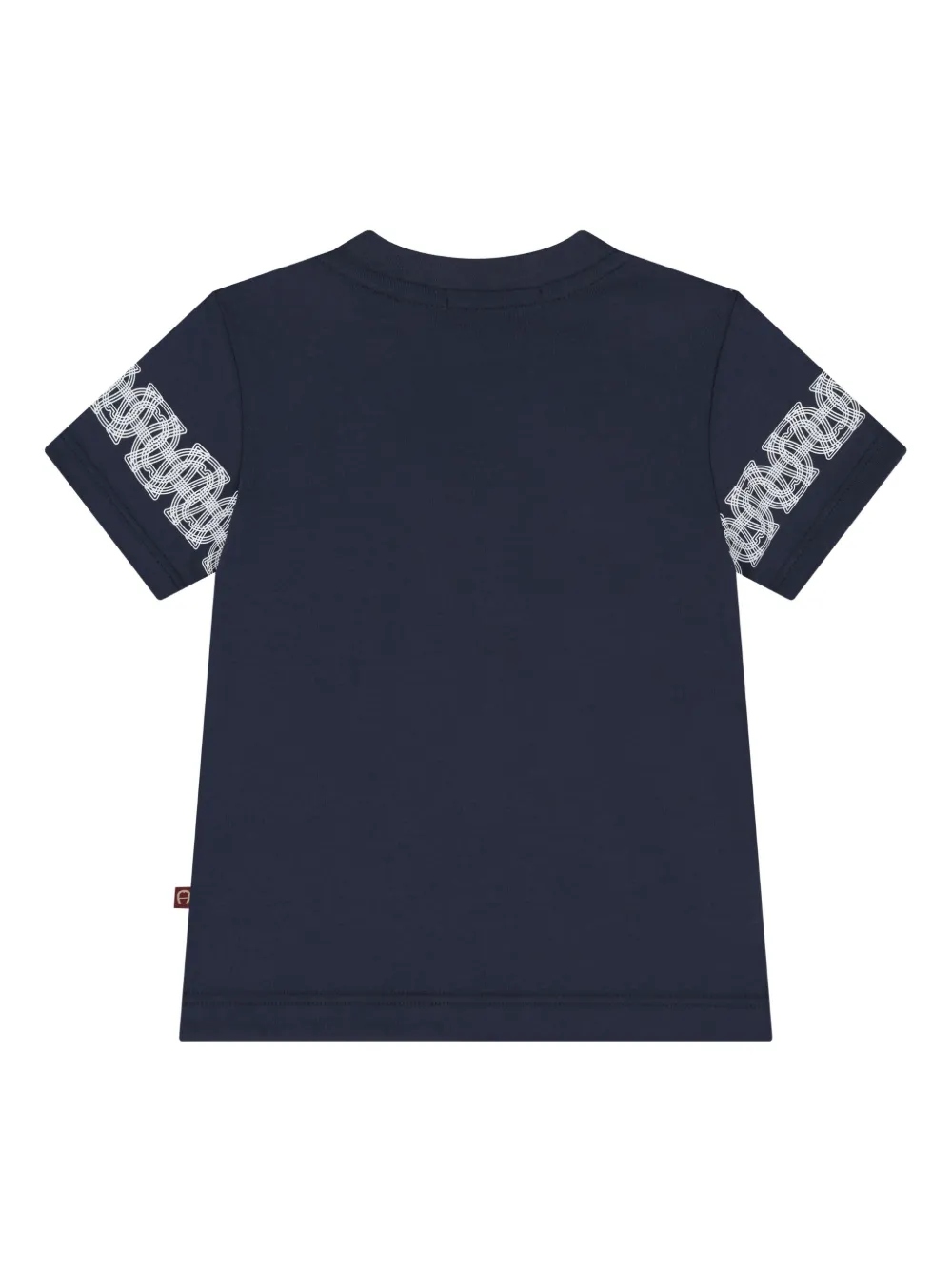 Aigner Kids logo-detail sleeve T-shirt Blauw