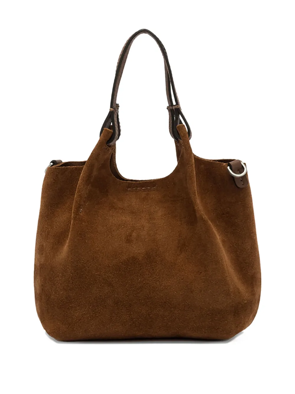 GIANNI CHIARINI Dua suede-leather shoulder bag - Bruin