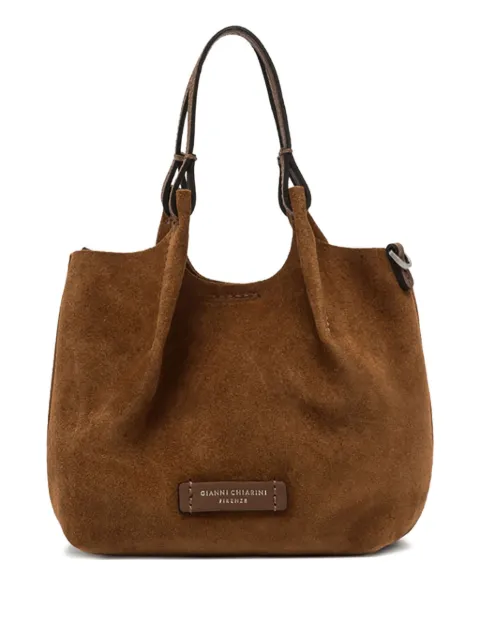 GIANNI CHIARINI Dua suede-leather shoulder bag