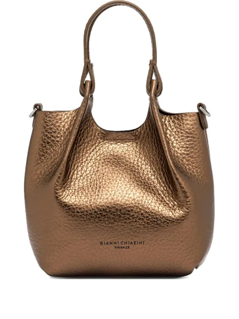 GIANNI CHIARINI Dua metallic-leather top-handle bag