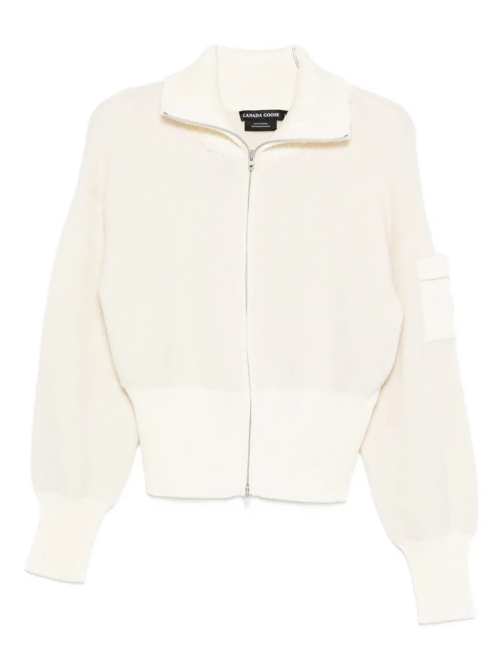 Canada Goose zip-front cardigan 9467 COTTONGRASS LINAIGRETTE