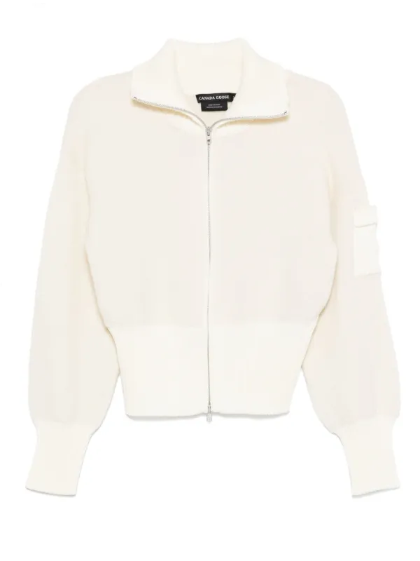 Canada Goose Zip-front Cardigan in Neutrals