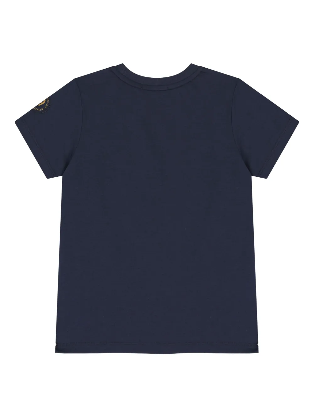Aigner Kids Katoenen T-shirt met logoprint Blauw