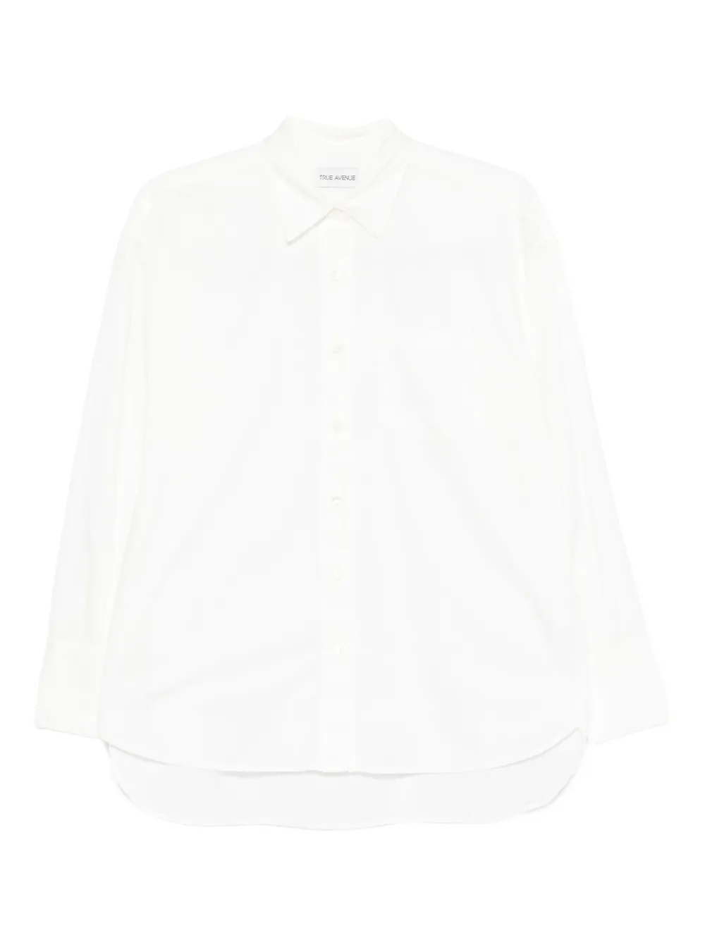 TRUE AVENUE long-sleeve button-up shirt | White | Image 1
