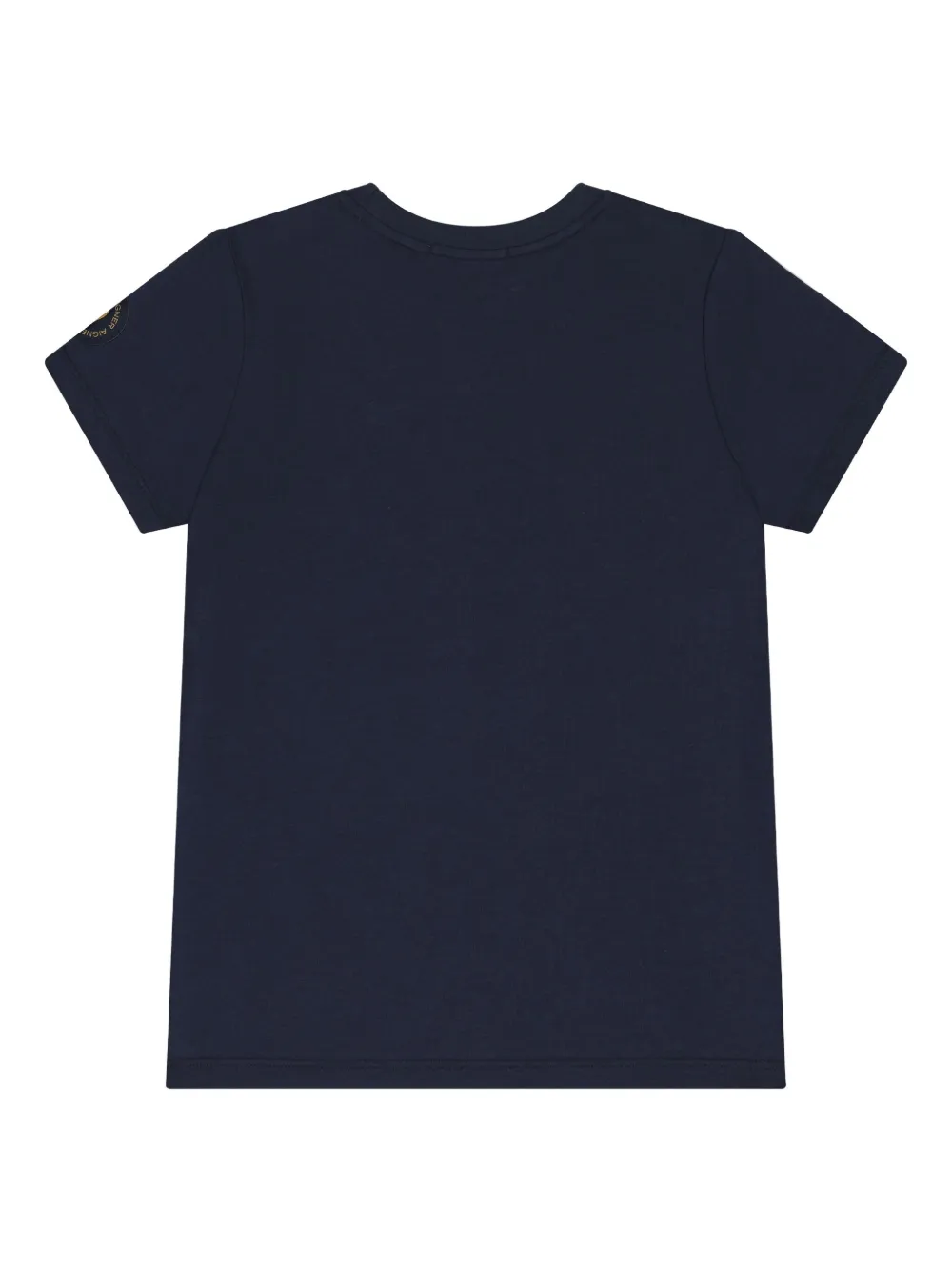 Aigner Kids T-shirt met logodetail en vlakken Blauw