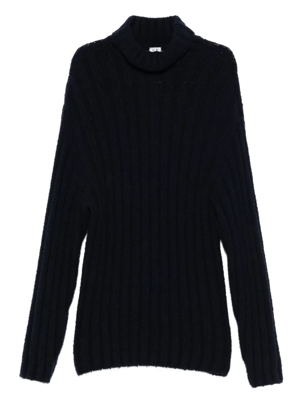 C.P. Company Pre-Owned 1990s ribbed turtleneck sweater | Blue | Image 1