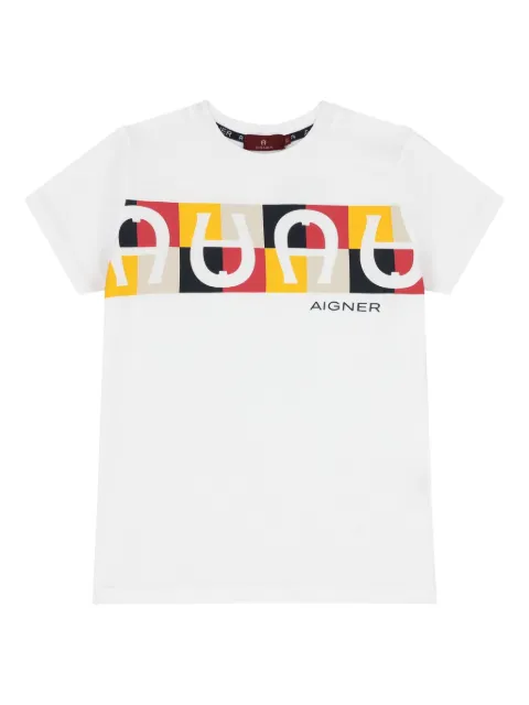 Aigner Kids playera con logo de herradura