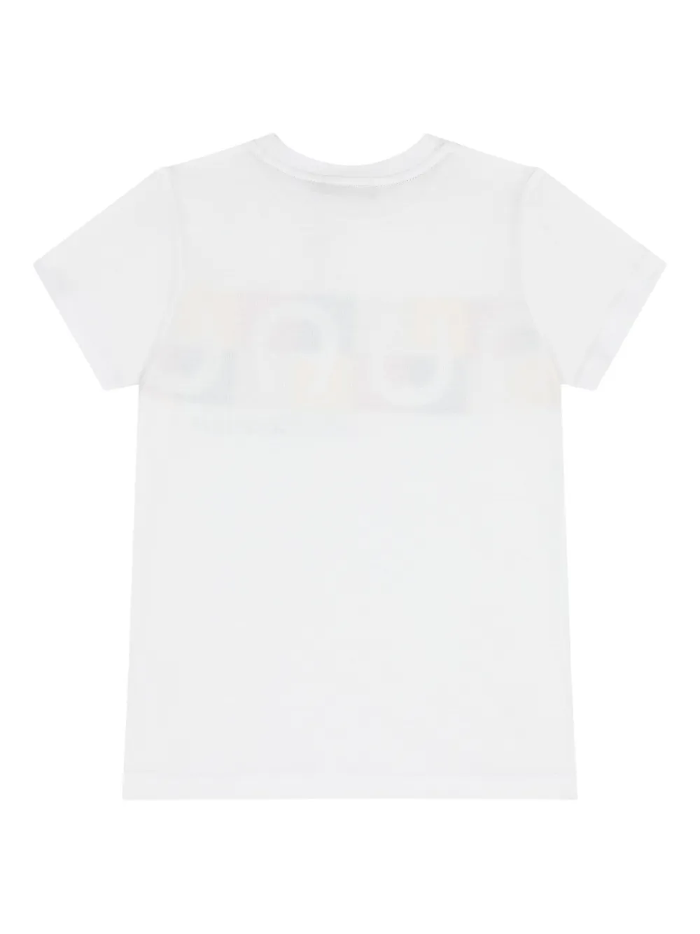 Aigner Kids logo-horseshoe panel T-shirt Wit
