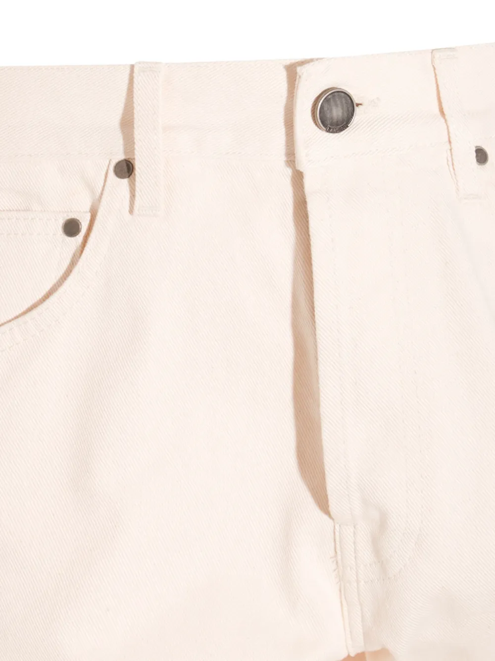 Lardini Katoenen jeans met knoop- en ritssluiting Beige