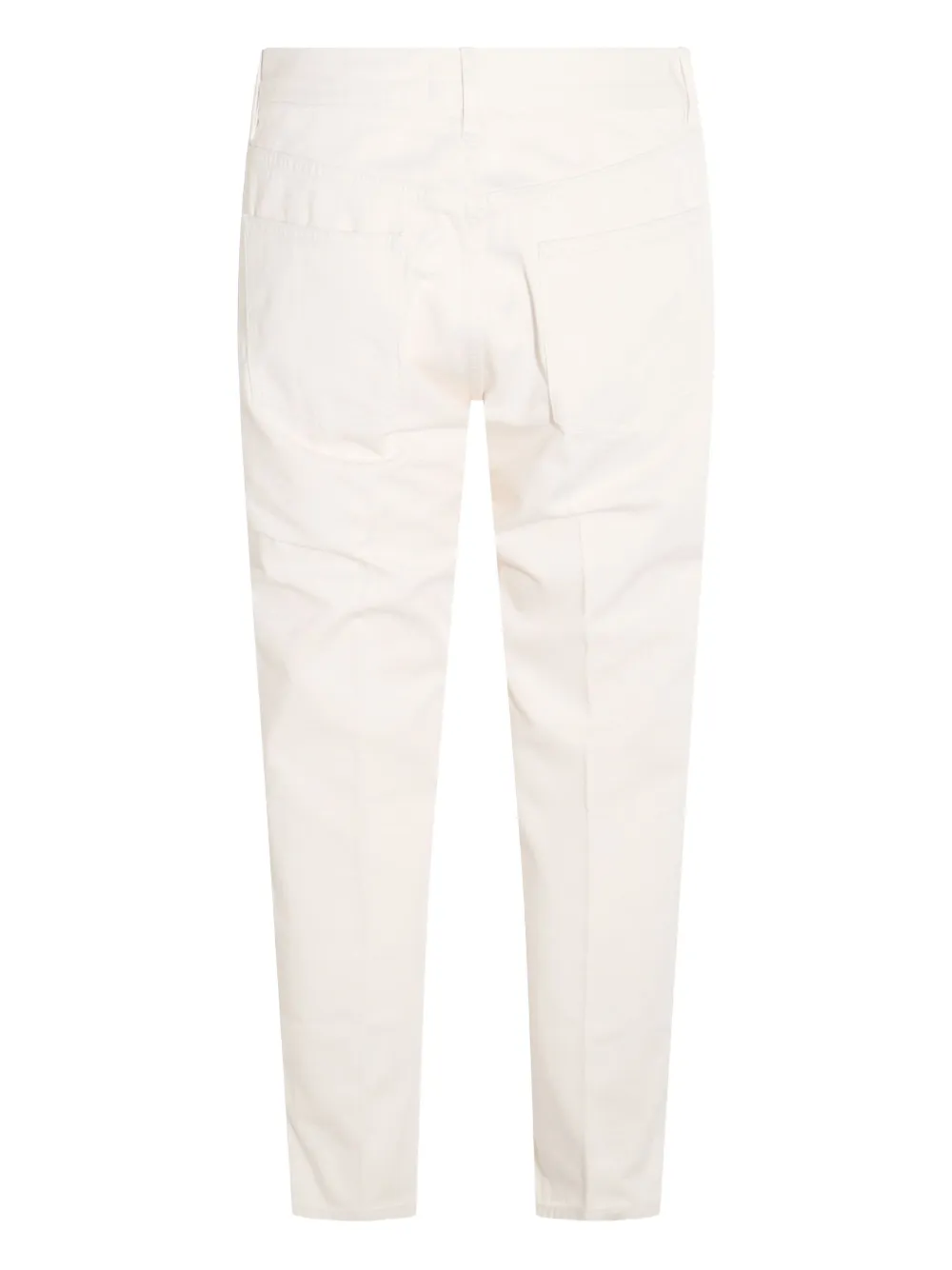 Lardini Katoenen jeans met knoop- en ritssluiting Beige