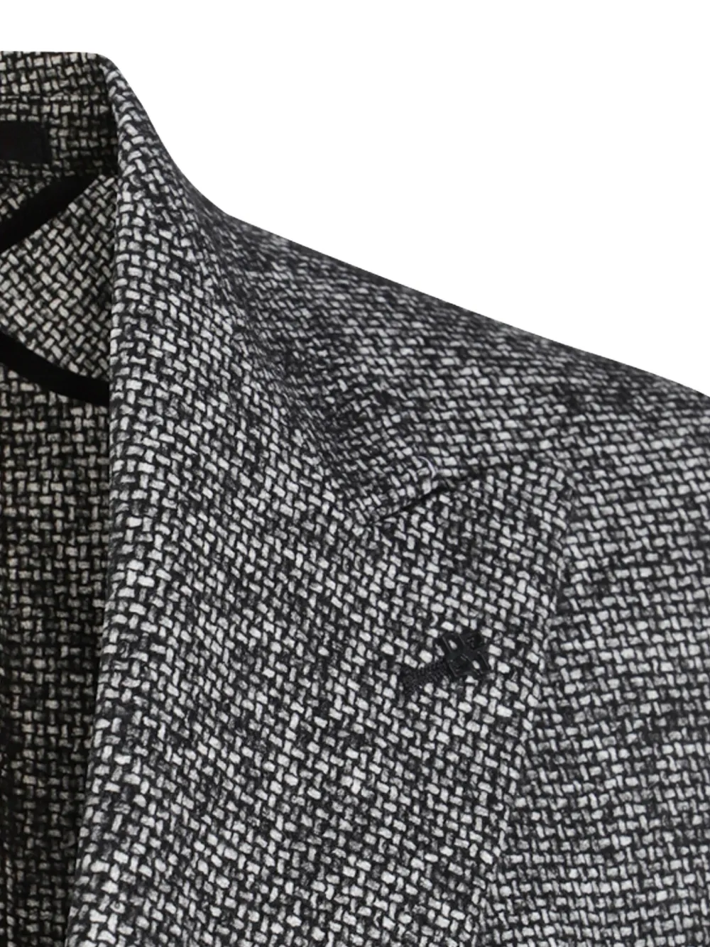 Tagliatore double-breasted textured blazer Grijs