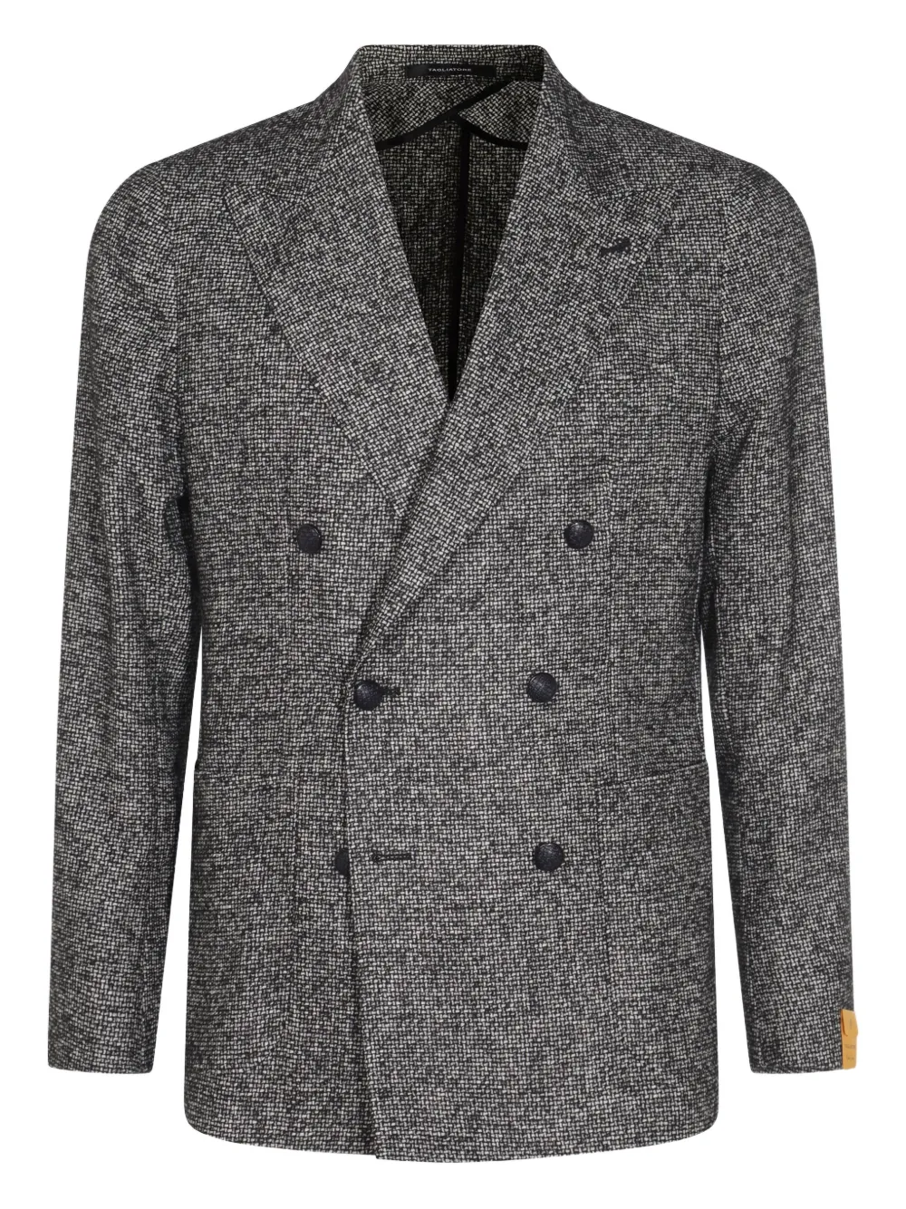 Tagliatore double-breasted textured blazer Grijs