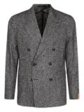 Tagliatore double-breasted textured blazer - Grey
