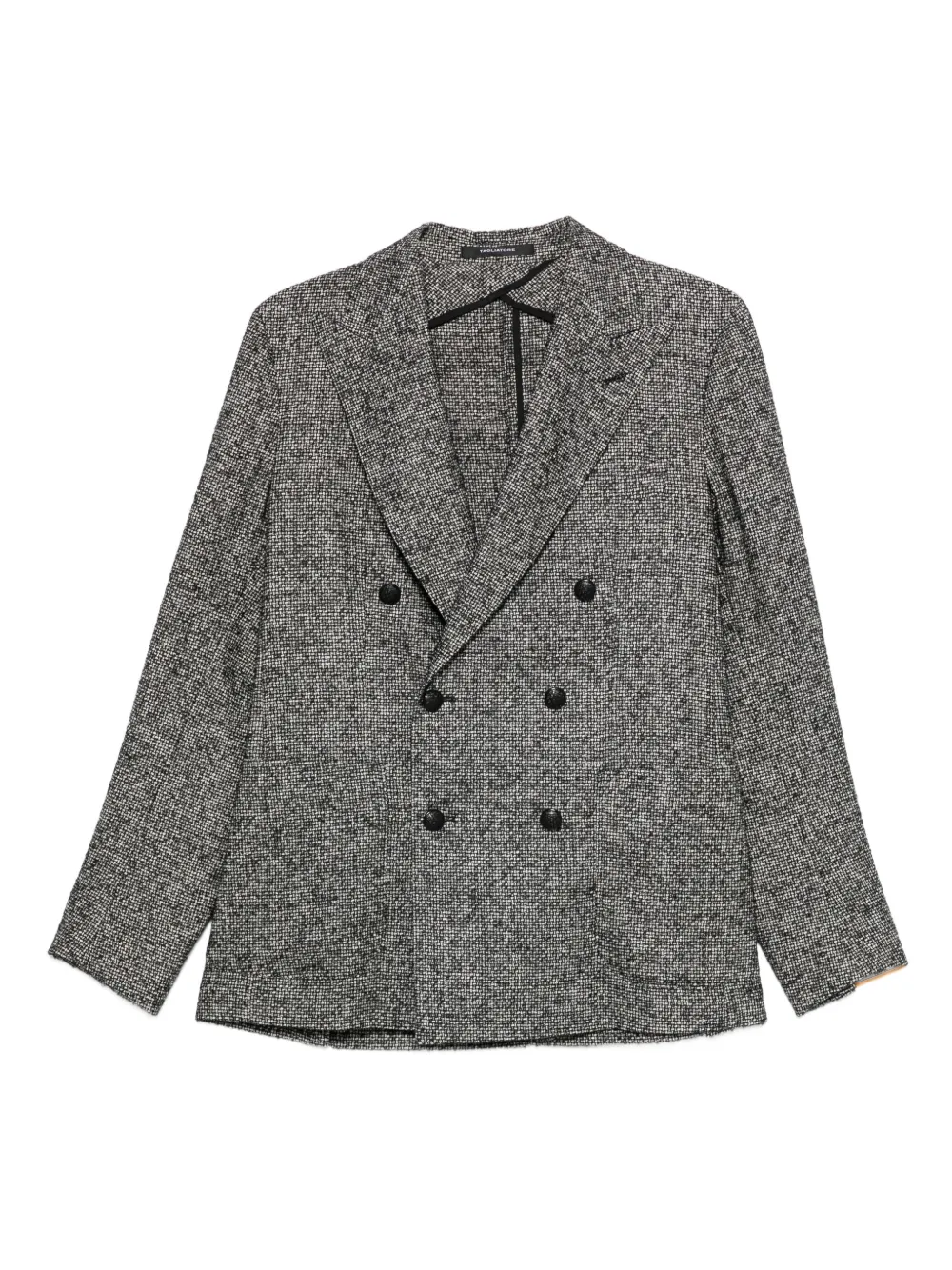 Tagliatore double-breasted textured blazer | Grey | Image 1