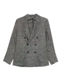 Tagliatore double-breasted textured blazer - Grey