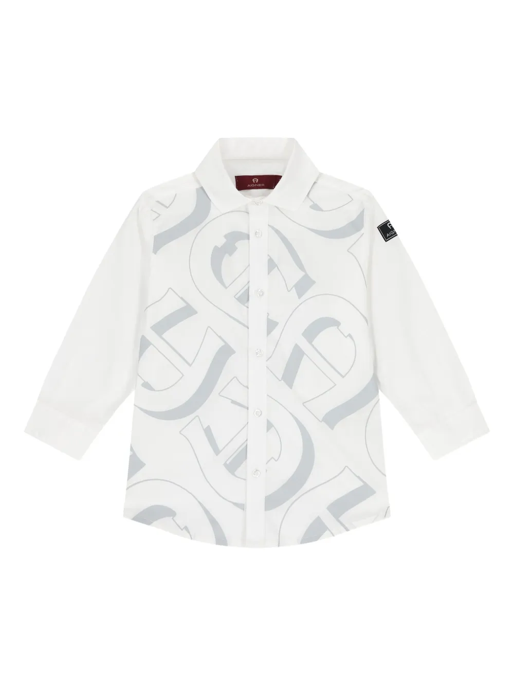 Aigner Kids Shirt met logoprint Wit