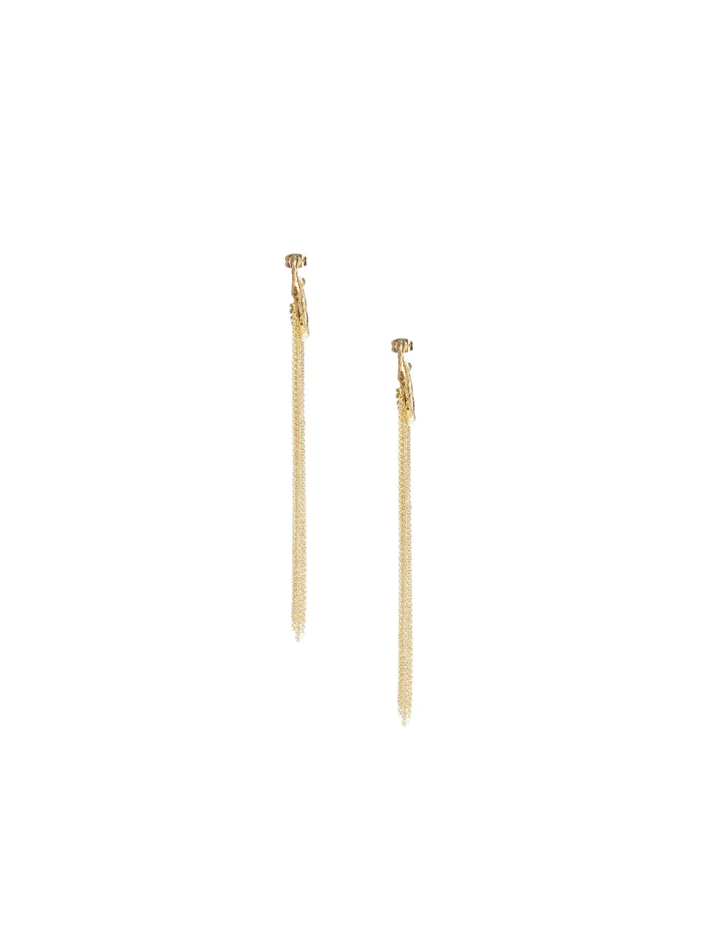 Forte Forte chain-drop hoop earrings - Goud