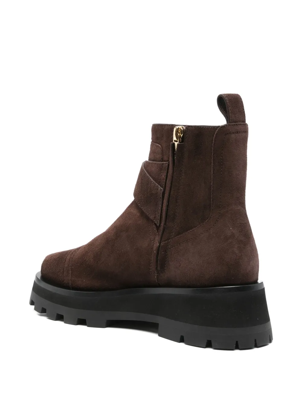 Jimmy Choo 45mm Meena Flat suede ankle boots Brown