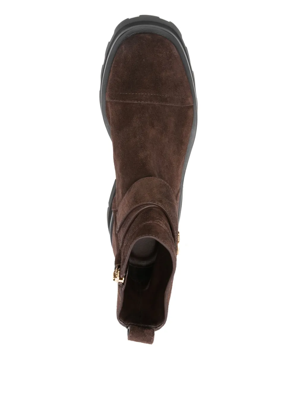 Jimmy Choo 45mm Meena Flat suede ankle boots Brown