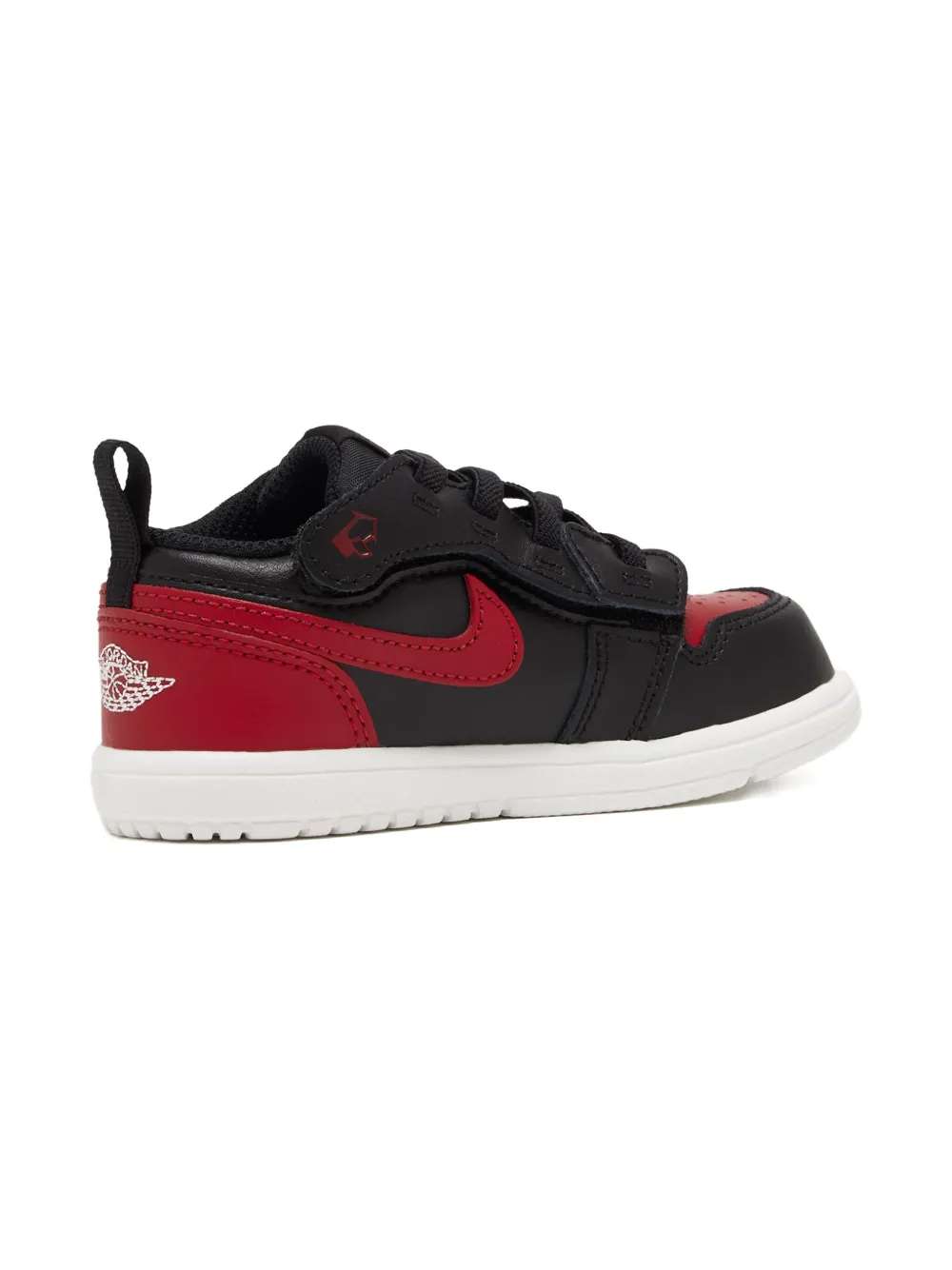 Nike Kids leather nike swoosh sneakers Black