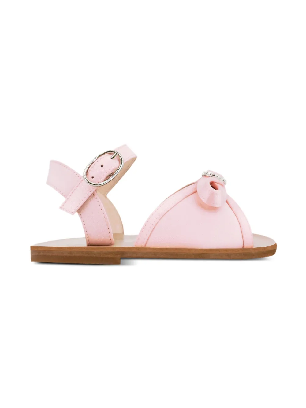 Andrea Wazen Amira Mini sandalen verfraaid met strik en gesp Roze