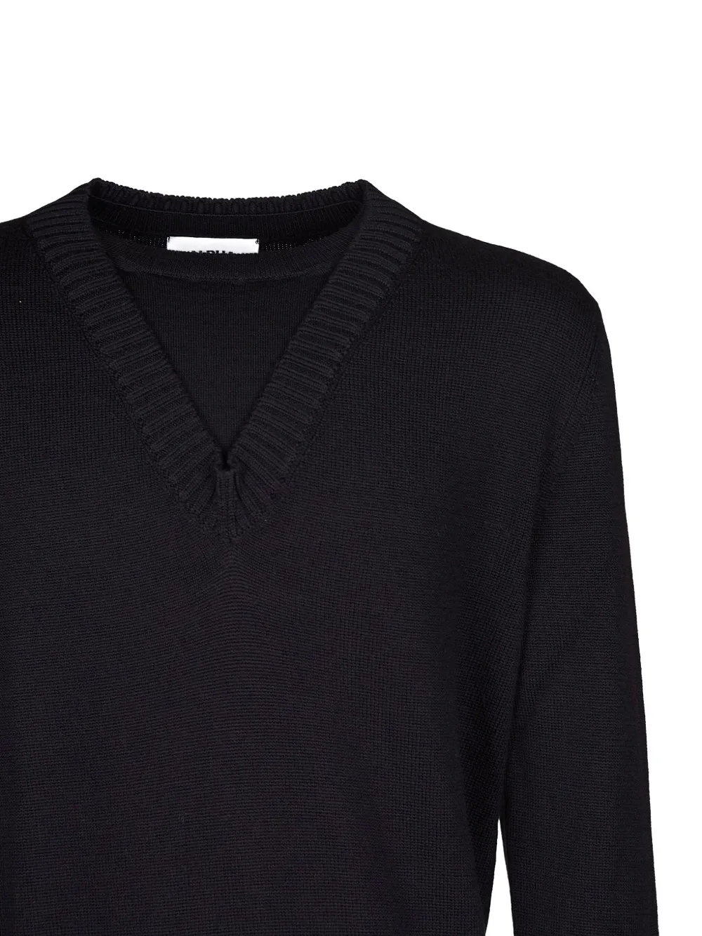 ALPHA STUDIO suéter de canalé con cuello en V | Suéteres | Image 2