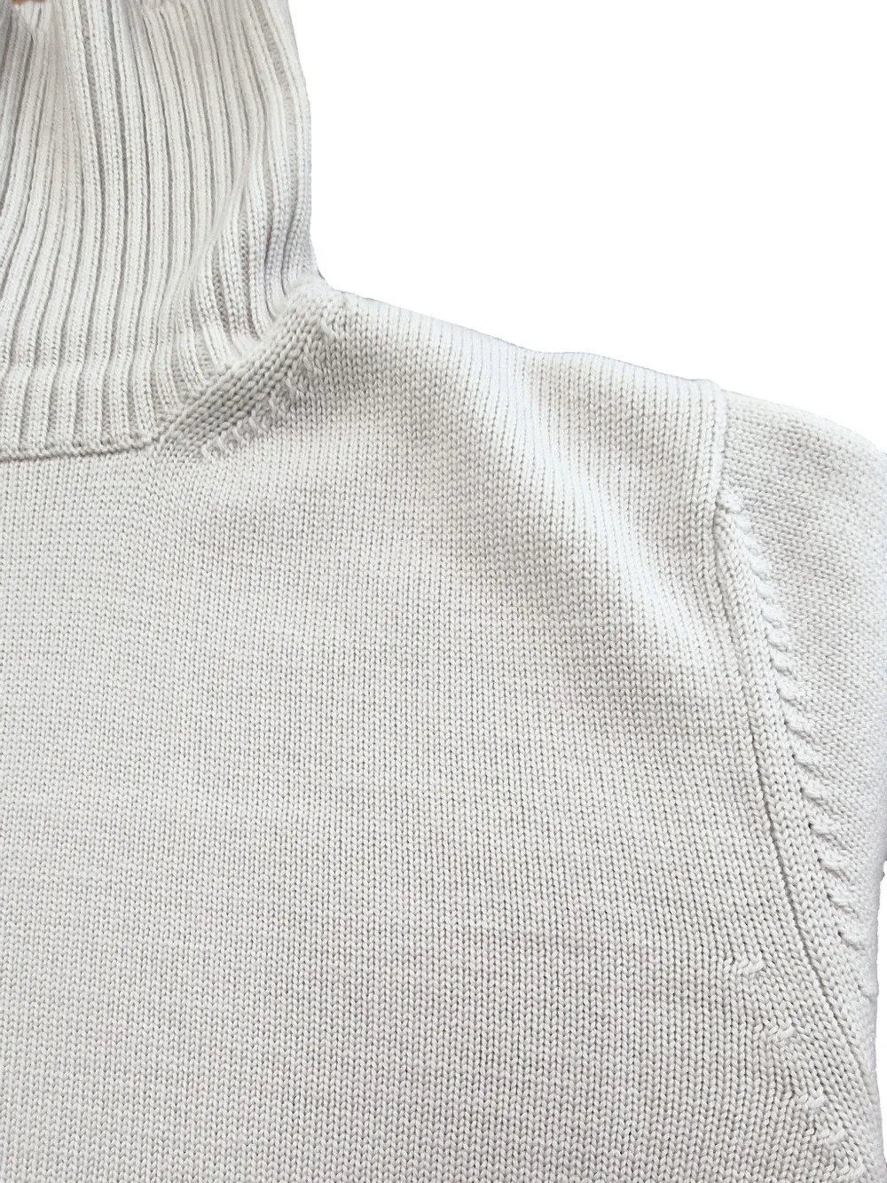 ALPHA STUDIO turtleneck ribbed-knit sweater - Wit