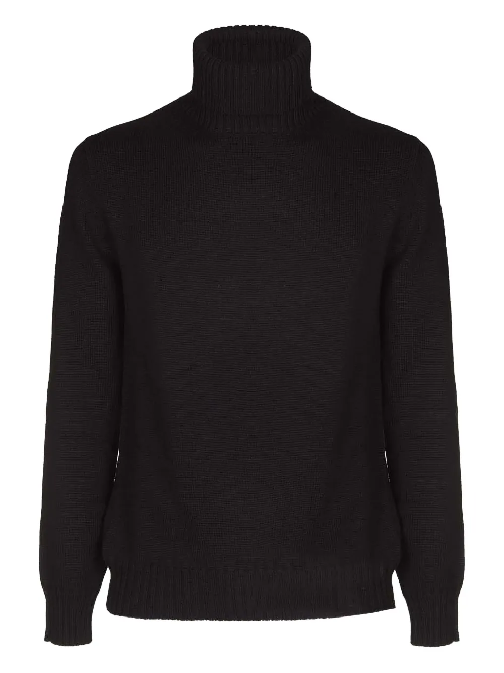 Alpha Studio Roll-neck Sweater In Black
