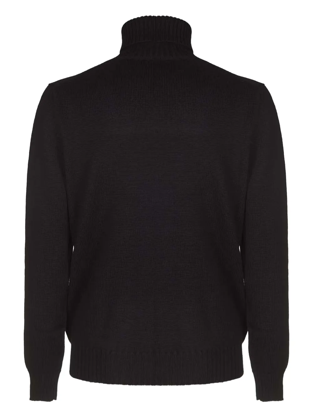 Alpha Studio Roll-neck Sweater In Black