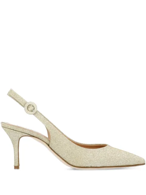 The Seller 100mm glitter slingback pumps