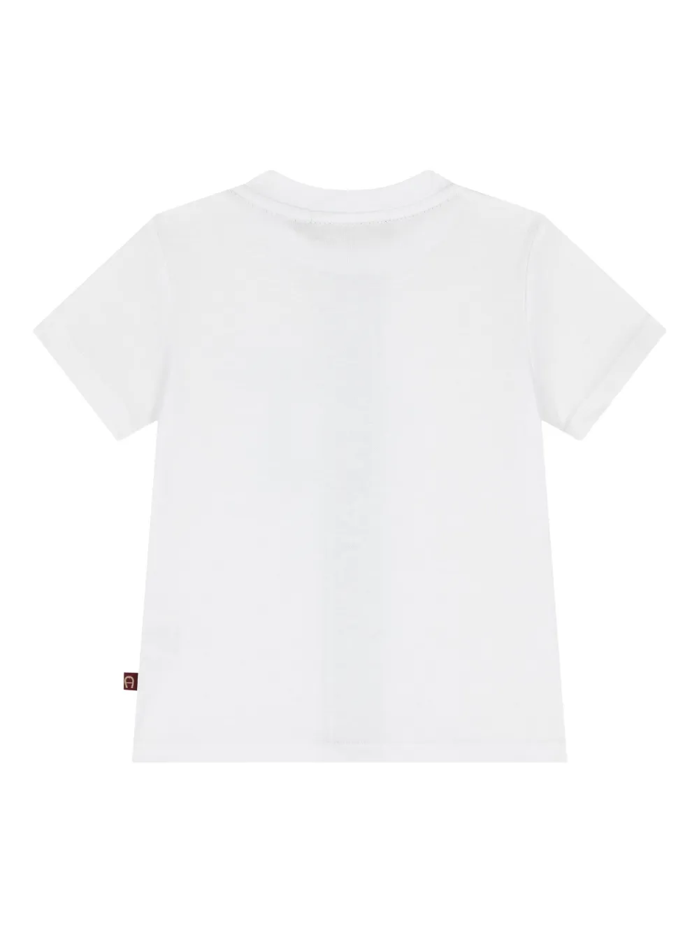 Aigner Kids T-shirt met logoband Wit