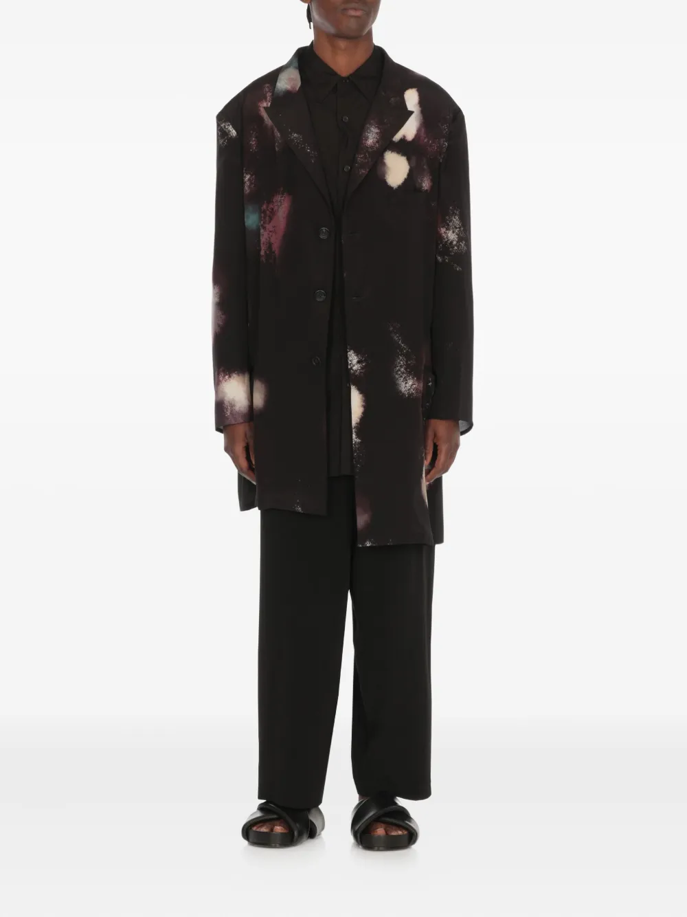 Yohji Yamamoto pocket long-sleeve shirt - Zwart